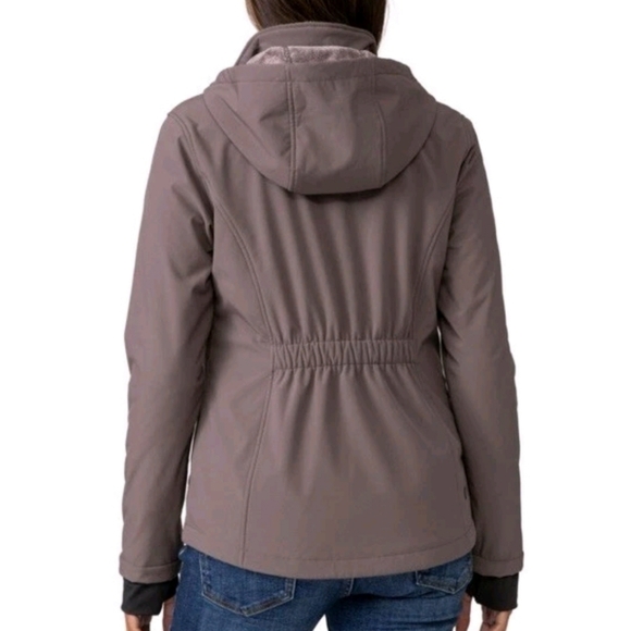 Free Country Gray Taupe Super Softshell Jacket Medium 8-10 New No Tags - Picture 3 of 17